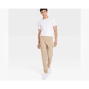 All in Motion DWR Woven Tapered Cargo Pants Stretch Khaki Mens XL NWT